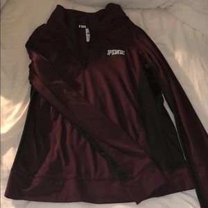 Victoria’s Secret Pink Maroon Half Zip